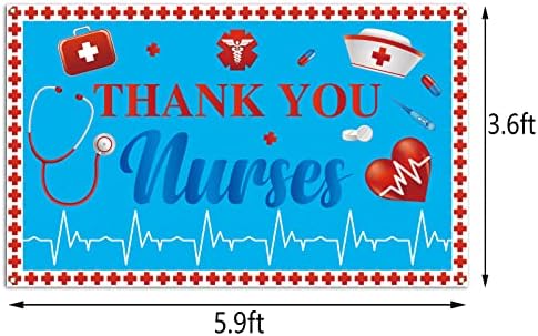 Благодаря на медицинските Сестри Фон Банер Седмица медицински Сестри RN Шапка Кръст Сърцебиене Майски Празник