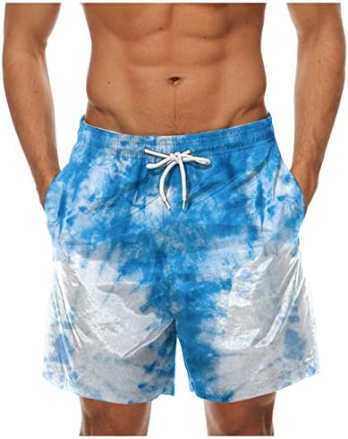DuDubaby Мъжки къси Панталони Ежедневни Забавни бързо съхнещи За Сърфиране, Гмуркане, Летни Плажни Шорти За