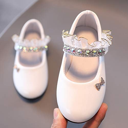 Обикновен модел обувки за деца, Обувки на принцесата на Висок Ток с кристали, Вечерни Сватбени Обувки с цветя