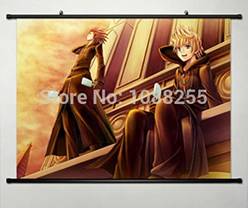 Cartoony свят Kingdom Hearts Аниме Плат Стени Превъртане Плакат Костюмиран Япония Cosplay 009 Нова
