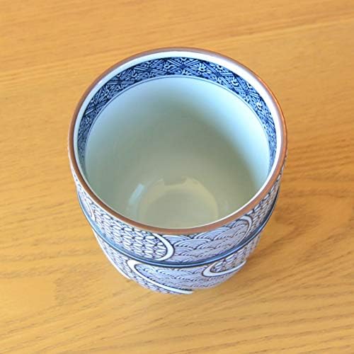 有焼やきも焼やきも焼やきも焼やきも焼やきも焼やきも焼やきも焼やきも焼やきも Чаша за японския чай Yunomi Arita Imari, Произведен в Япония, Jimon-Ori,