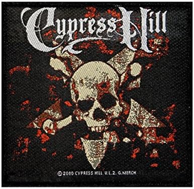 Cypress Hill Нашивка с Череп и Кръстосани Кости на Арт-Група от Хип-Хоп Музика Пришитая Апликация