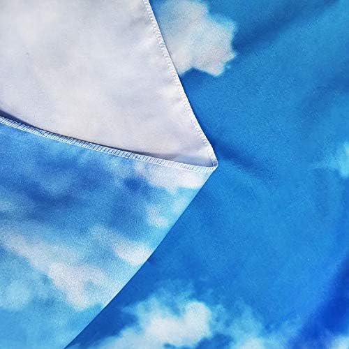 Riyidecor Синьо Небе, Бял Облак Фон От Полиэстеровой Тъкан Природни Пейзажи Чисто Небе Фон За Снимки Свеж 7Wx5H