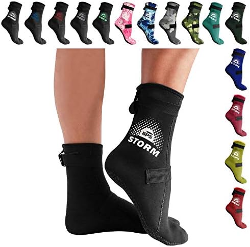 BPS Новозеландские Чорапи от мека кожа 3 мм Неопрен, Нескользящие Обувки за Плаж, Водни спортове, Гмуркане,