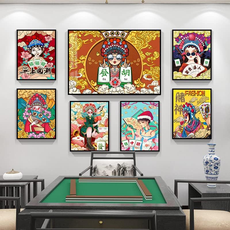 Стенни живопис в стаята YChess, на фона на китайски ресторант, стенни боядисване, декоративна живопис в стил