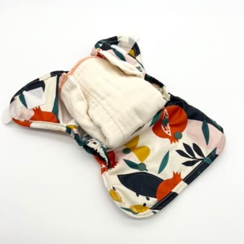 Моющийся Пелена Luludew One-Size AIO - за многократна употреба, Регулируеми и Впитывающий Текстилен Детска Пелена