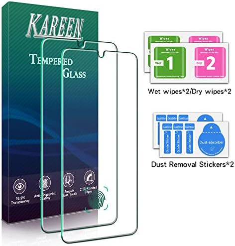 Защитно фолио KAREEN [2] за Samsung Galaxy S21 Plus 5G от 6,7-инчов закалено стъкло с подкрепата на четец на