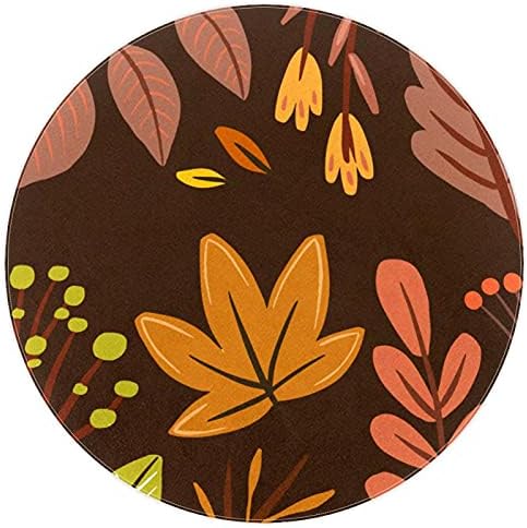 LLNSUPPLY през Цялата Детски игри мат Тъмно-кафяви есенни листа Pattern_Artboard 10 килимче за детската Мек