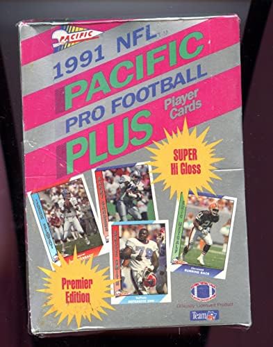 Спортни Сувенири 1991 Pacific Plus Футболна Восъчен Опаковка Кутия Джо Монтана Джери Райс Заводска Печат - Футболни