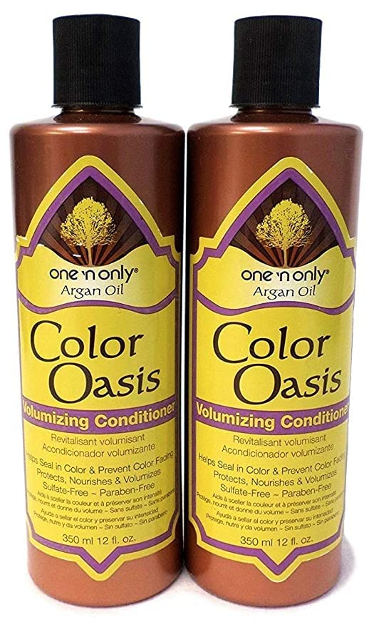 Едно единствено арганово масло за придаване на обем Color Oasis 12 унции (2 опаковки)
