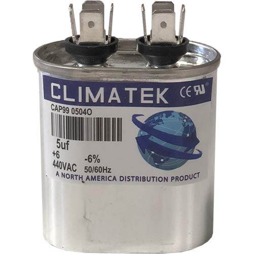 Овална кондензатор ClimaTek - подходящ за Супко CR5X370 | 5 icf MFD 370/440 Волта променлив ток