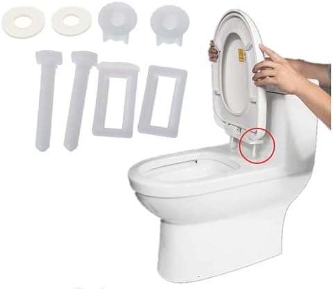 Правоъгълен Болт панти седалка за тоалетна Винтове Универсална пластмасова задържане контур с гайка и шайба