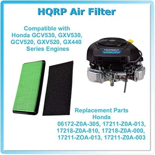 Комбиниран филтър HQRP от 3 комплекта (касета + предварителен филтър), който е съвместим с подмяна на Honda