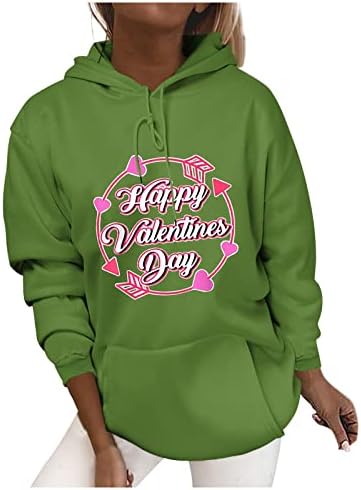 2023 Честит Свети Валентин, за Дамски Модни Блузи, Блузи с Сладък Стрелка във формата на Сърце, Графична Туника