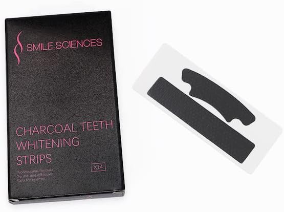 Избелващи Ленти Smile Sciences с въглен гел за Лечение на зъби в домашни условия, Премахване на петна, ефективни