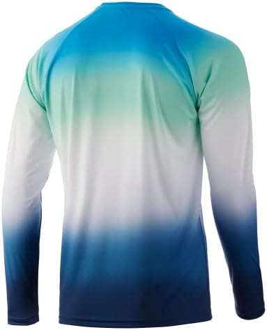 Мъжка риза за риболов с дълъг ръкав HUK Pattern Pursuit Performance