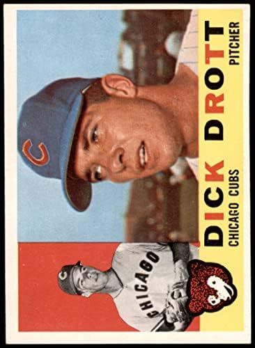1960 Topps 27 Дик Дротт Чикаго Къбс (Бейзболна картичка) EX Къбс