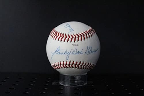 Тогава умряха маалон Дакетт и Стенли Глен Подписаха Бейзболни Автографи Auto PSA/DNA AL56545 - Бейзболни топки