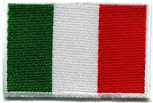 Италиански флаг Италия Рим надежда вяра благотворителност бродирана апликация на железопътната нашивка нов размер