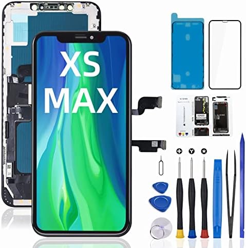 за iPhone Xs Max Комплект за смяна на LCD екрана, Ремонт сензорен LCD дисплей FOOBONG XSMAX Glass Digitizer