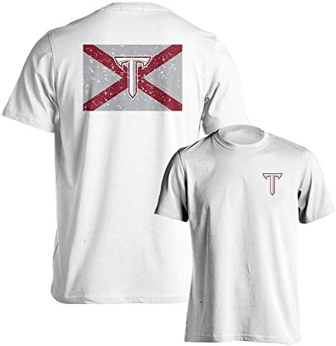 Тениска с Официален флага на щата Алабама Troy Trojans с участието на Хартата на щата Алабама
