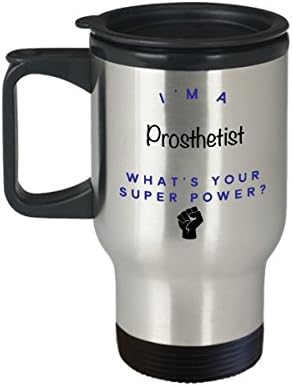 Чаша за пътуване с Протезистом, аз Протезист, Какво е Суперсили? Забавни Чаши За Кафе За Кариера, Идея За Подарък