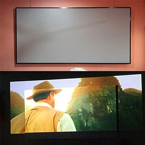 SXYLTNX 60/72/84/92/100 инча, 4:3 Метален сгъваем видео екран със защита от светлина, Външен KTV офис 3d HD