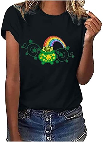Тениска за момичета, Летни Дрехи Есен 2023, Модни Памучен Тениска с кръгло деколте и участието на Деня на Св.
