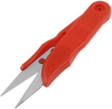 Qtqgoitem Ножици за подстригване на въдица с Червена Пластмасова дръжка, за шевни конци (модел: ес5 e96 19a