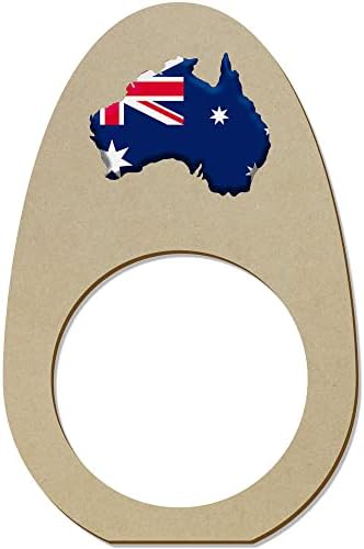 Azeeda 5 Дървени Пръстени/Притежателите за салфетки Страната на Австралия (NR00054101)