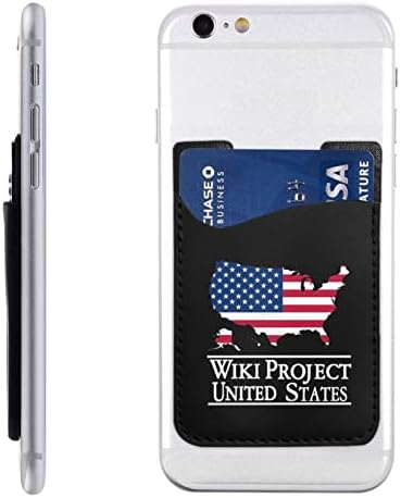 Държач за карти Flag Day Phone Back с Еластична ръкав Card Sleeve Подходящ за всички мобилни телефони И повечето