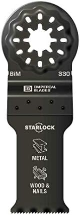 Imperial Blades IBSL330-1 Starlock 1-1/8 Многослойно Острие от метал / дърво/, 1БР, Един размер