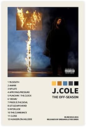 TOBIANG J Плакат Cole 2014 Forest Hills Drive Музикален Албум с Корица, Плакат Платно Плакат Стенен Арт Декор