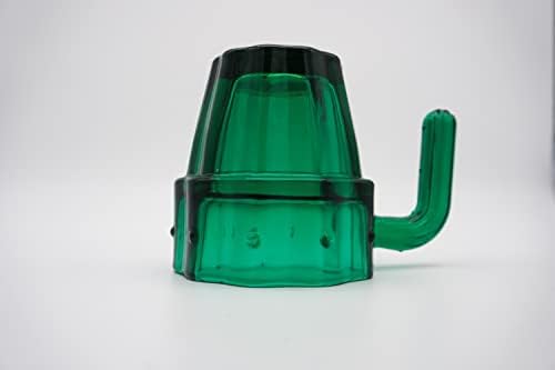 Gökotta Комплект от 6 Чаши за пиене под формата на Кактус | Натурално Зелено Стъкло, Ръчно изработени|Ретро