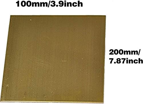 OriginalClub Метална Тонколистовая фолио Табела Мед метален лист Фолио Плоча 4 мм x 100 X 200 мм Вырезанная