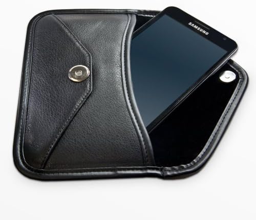 Калъф BoxWave, който е Съвместим с ZTE Axon Pro (Case by BoxWave) - Луксозни Кожена чанта-месинджър, дизайн
