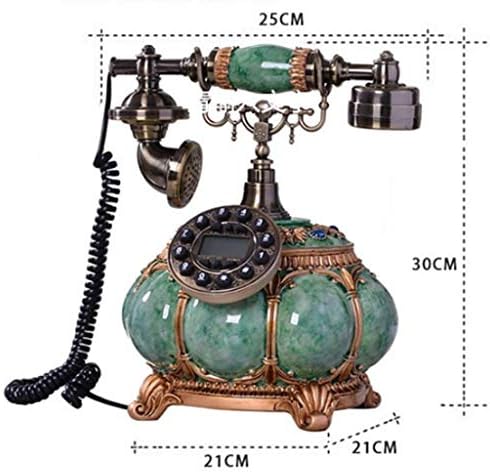 MXIAOXIA Ретро Телефон С Превръщането Циферблат Антикварен Кабелен Телефон Украса телефон