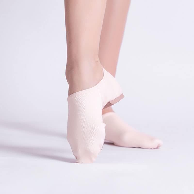 CUJUX Еластична обувки за джаз балет танци без шнур, Дамски Обувки за упражнения, Меки обувки за практикуване