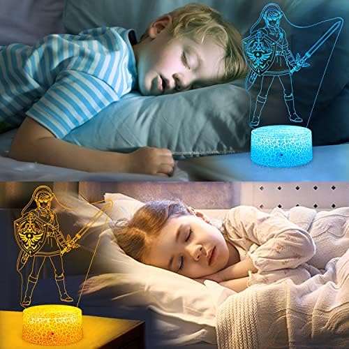 Коледен лека нощ за деца, 3D Иллюзионная лампа Legend Toys16, с Променящ се Цвят с дистанционно управление,