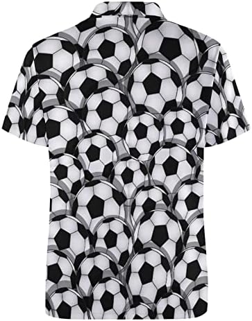 Мъжка тениска-Поло с футболна топка, Обикновени Тениски с Къс Ръкав, Ежедневни Блузи С чертеж