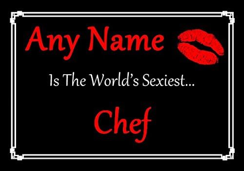 Персонализиран сертификат за най-сексуално готвач в света