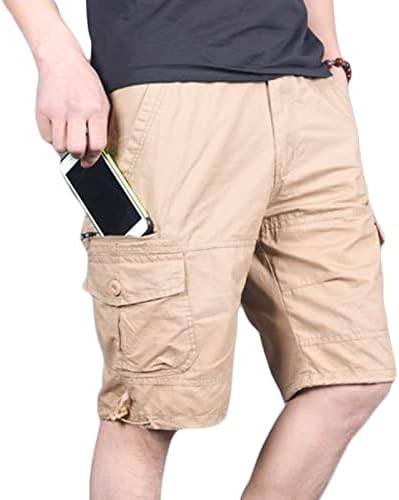 Maiyifu-GJ Мъжки Леки Външни къси Панталони-Карго, Обикновена Къси Панталони С Джобове с цип, Свободно Намаляване,