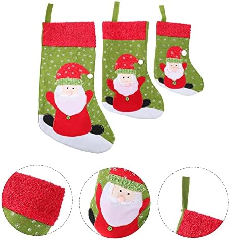 Yardwe Без украса Firepalce cm Чорапи: Висящи Дизайнерски Аксесоари Тъканни Чанти Пълнител Коледа за Коледа