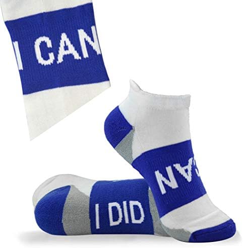 Тръгна на бавен ход, Вдъхновяващи Спортни чорапи за джогинг, Дамски Плетени чорапи с Ниско деколте | Вдъхновяващи Лозунги | Комплект от 3 чифта