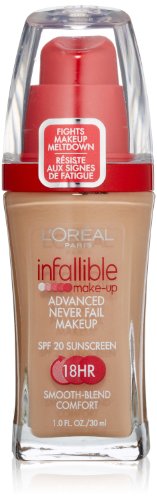 L ' oreal Infallible Advanced Never Fail Makeup, Светло бежово, 1 Унция течност