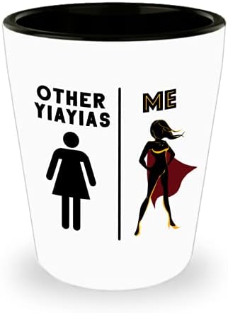 Най-добрият Yiayia когато Друг Yiayias me гръцки супергерой, Керамична чаша на 1,5 мл, най-Добрата баба-супергерой,