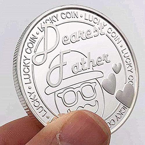 Възпоменателна Монета в чест на Деня на Бащата в Русия с Посеребренным Четырехлистным Детелина Монета Love със Защитно покритие Монета