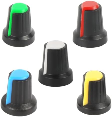 Дръжка Потенциометъра CHAZAIDL С Накаткой На Вала С Отвор 6 мм Капак Копчета за Регулиране на силата на Звука