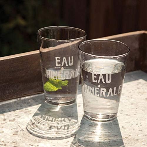 Чаша за вода Park Hill Collection EAW80116 Eau Minerale, височина 4 инча