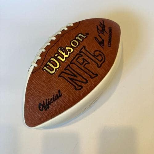 Уолтър Пейтън подписа Уилсону Официално споразумение Футбол NFL JSA COA - Футболни топки с автографи